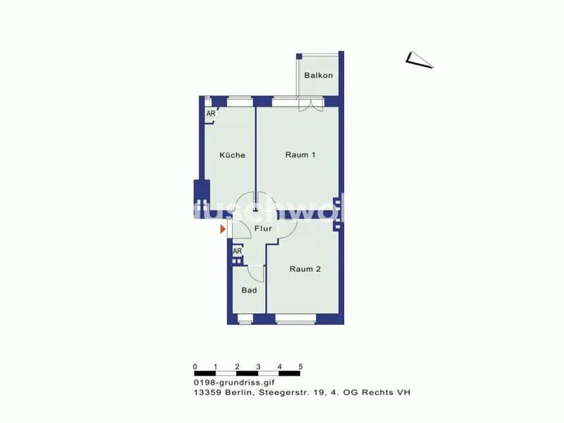 Tauschwohnung: Sonnige 2 Zimmer Whg mit Balkon — photo 1